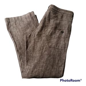 Hornytoad Brown Linen Pants Size 6